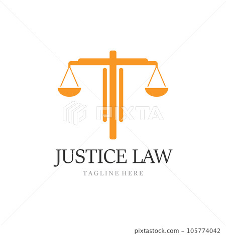 justice law Logo Template 105774042