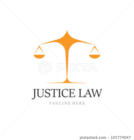 justice law Logo Template 105774047