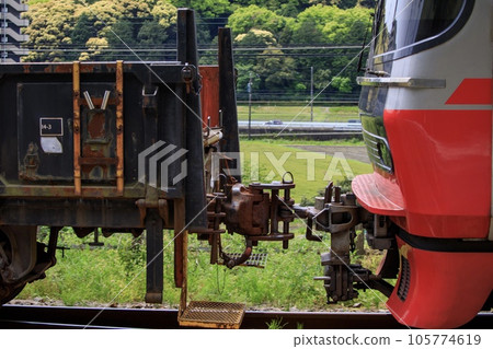 名古屋鐵道，虎70型貨車和火車的連接部分 105774619