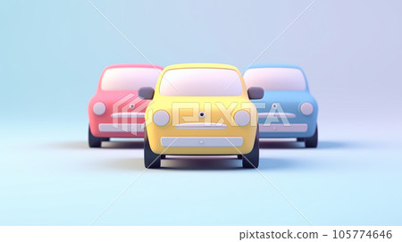 Tiny Cute 3D Car: A Miniature Delight Tiny Cute 3D Car: A Miniature Delight 105774646