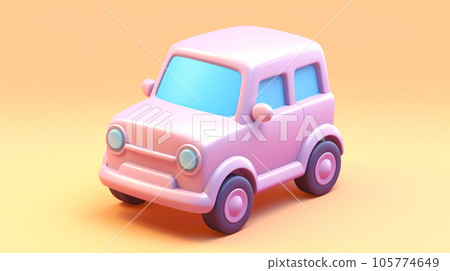Tiny Cute 3D Car: A Miniature Delight Tiny Cute 3D Car: A Miniature Delight 105774649