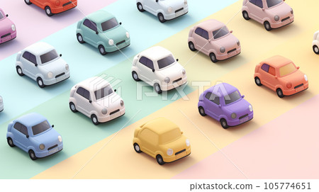 Tiny Cute 3D Car: A Miniature Delight Tiny Cute 3D Car: A Miniature Delight 105774651