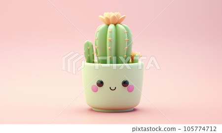 Adorable Miniature 3D Cactus: A Tiny Delight of Nature Adorable Miniature 3D Cactus: A Tiny Delight of Nature 105774712