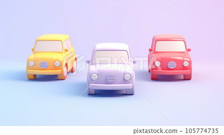 Tiny Cute 3D Car: A Miniature Delight 105774735