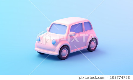 Tiny Cute 3D Car: A Miniature Delight Tiny Cute 3D Car: A Miniature Delight 105774738
