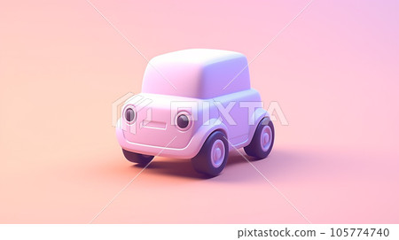 Tiny Cute 3D Car: A Miniature Delight 105774740