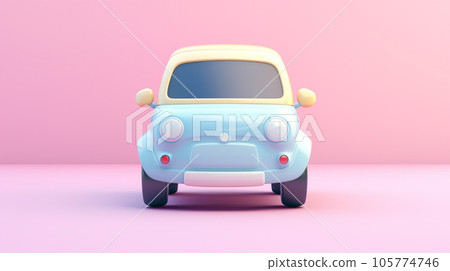 Tiny Cute 3D Car: A Miniature Delight 105774746