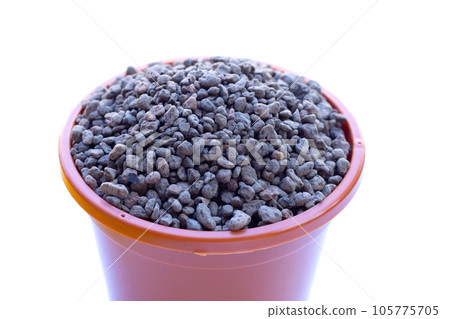 Pumice pebbles or volcanic rock 105775705