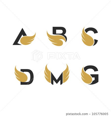 Wing illustration logo icon Wing illustration logo icon 105776005