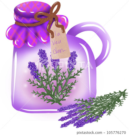 lavender herbal relax cartoon lavender herbal relax cartoon 105776270