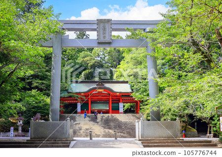 Third torii gate and main gate Third torii gate and main gate 105776744