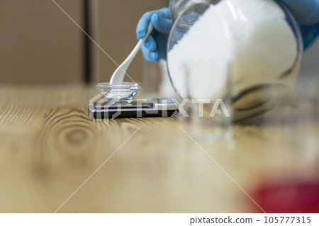 Homemade soap making 105777315