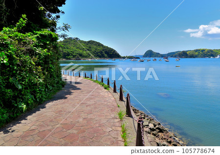 Shimoda City, Shizuoka Prefecture, where you can enjoy a quiet view of Shimoda Bay overlooking the Izu Peninsula, Minamiizu, and Nesugatayama (3) 105778674