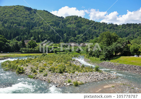 白川鄉莊川的美麗景色 白川鄉莊川的美麗景色 105778787
