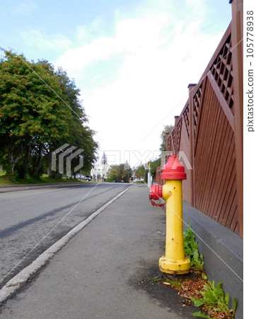 Iceland Summer Akureyri Fire Hydrant 105778938