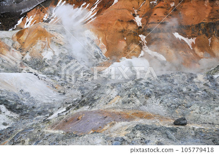登別地獄谷的美麗景色 登別地獄谷的美麗景色 105779418
