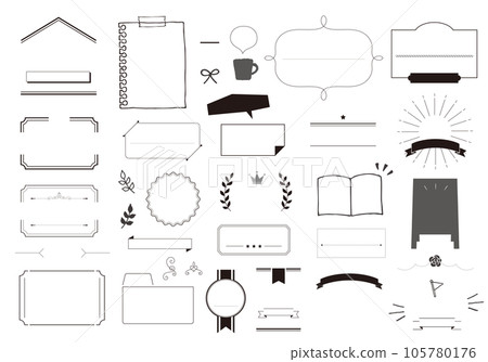 Heading design material No text Heading design material No text 105780176