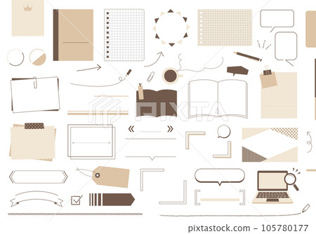 Various headline design materials No letters 105780177