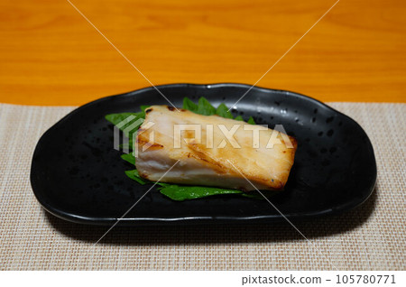 Marlin grilled in sake lees Marlin grilled in sake lees 105780771