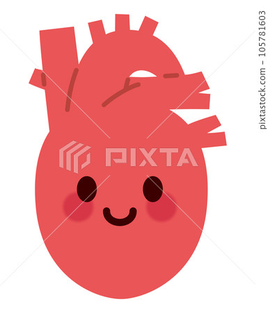 Illustration of a cute heart character Illustration of a cute heart character 105781603