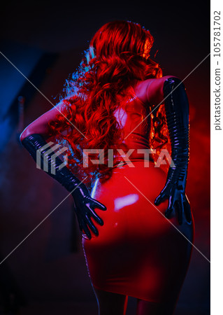 Beautiful bdsm style woman 105781702