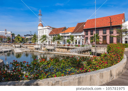 Kota Tua, Jakarta old town, the original downtown area of Jakarta, Indonesia. 105781975