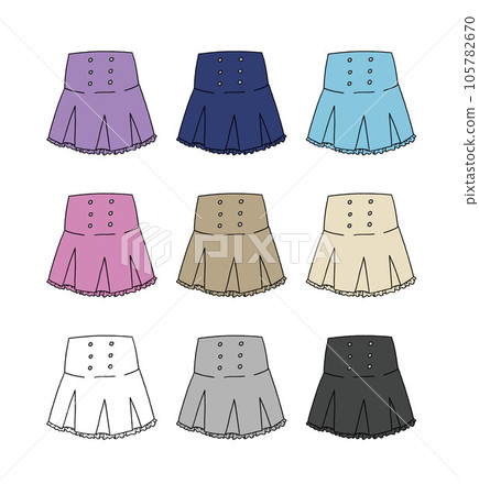 迷你裙插圖集 105782670