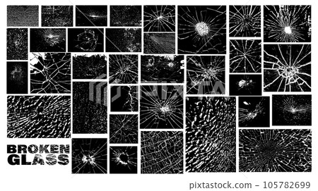 Broken glass frame background. Broken glass frame background. 105782699