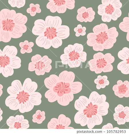 Flower field pattern. Flower Power. Hippie pattern of the sixties. Flower field pattern. Flower Power. Hippie pattern of the sixties. 105782953