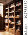 AI image bookshelf image 105783259