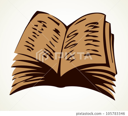 Open book. Vector doodle symbol 105783346