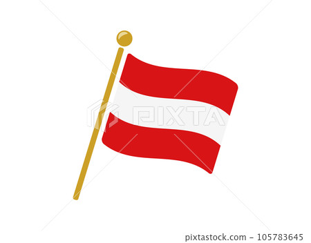 奧地利國旗圖標矢量圖 105783645