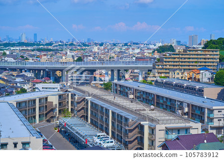 View of central Tokyo from Nagao, Tama Ward, Kawasaki City, Kanagawa Prefecture (Nagao, Tama Ward, Weir, Shukugawara, Takatsu Ward, etc.) View of central Tokyo from Nagao, Tama Ward, Kawasaki City, Kanagawa Prefecture (Nagao, Tama Ward, Weir, Shukugawara, Takatsu Ward, etc.) 105783912
