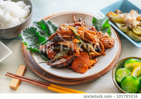 主菜味噌炒夏季蔬菜 105785016