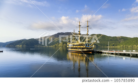 View of Lake Ashinoko from Togendai, Hakone / Hakone, Japan View of Lake Ashinoko from Togendai, Hakone / Hakone, Japan 105785890