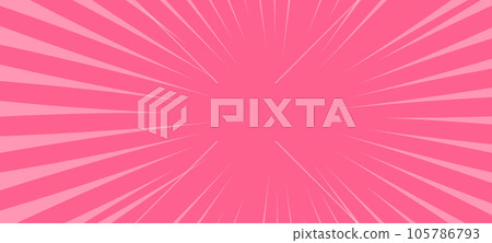 Pink dynamic manga style speed lines with comic radial burst. Texture capturing anime fight essence, framed by rays. Ideal for comic book and anime enthusiasts. Flat illustration isolated Pink dynamic manga style speed lines with comic radial burst. Texture capturing anime fight essence, framed by rays. Ideal for comic book and anime enthusiasts. Flat illustration isolated 105786793