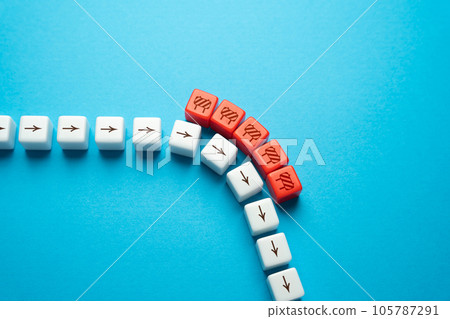 Change of direction due to an obstacle. Adaptability and resilience. Reassess goals, reevaluate strategies, and develop innovative solutions. Go with the flow, don't try to resist. 105787291