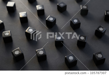 Bombs and danger concept. Find ways out of a problem. Hopeless situation. Way out of a dangerous situation. Plan of action on escape from a hazardous or risky circumstance. Navigate towards safety 105787307