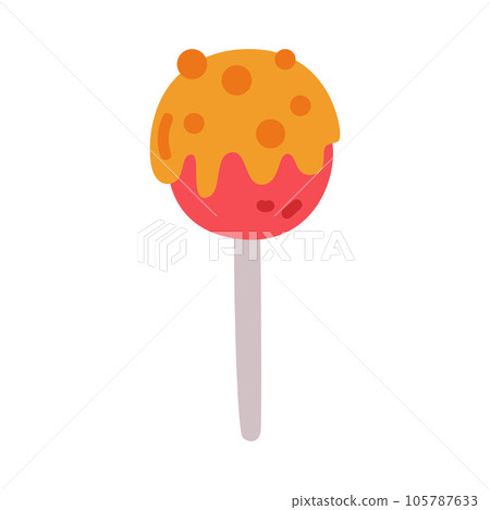 Sweet Candy and Halloween Lollipop on Stick Vector Illustration Sweet Candy and Halloween Lollipop on Stick Vector Illustration 105787633