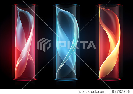 line graphics gradient light phone signal technology Generative AI 105787806