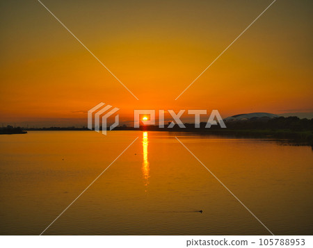 Niigata City, Toriyano Lagoon Sunrise Niigata City, Toriyano Lagoon Sunrise 105788953