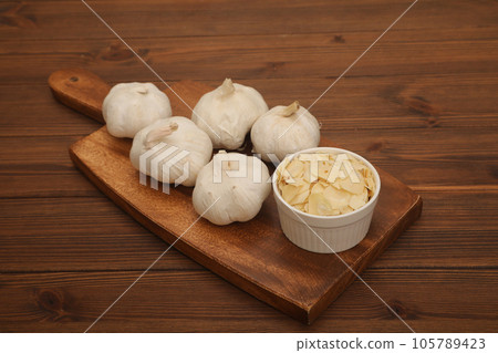 Garlic chips Garlic chips 105789423