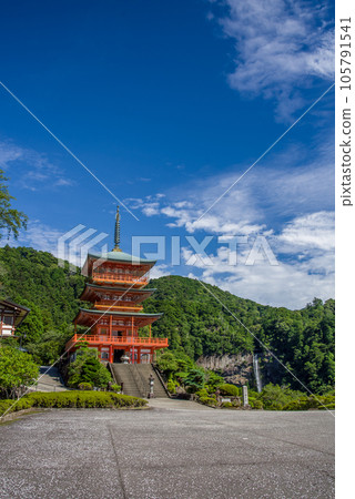 [熊野那智大社]青岸渡寺三層塔和那智瀑布 105791541