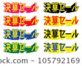 Set of various closing sales 105792169