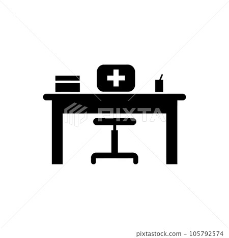 Nurse desk icon Nurse desk icon 105792574