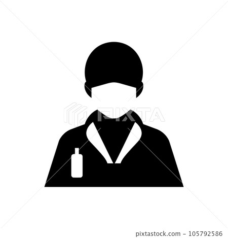 Medication technician icon 105792586