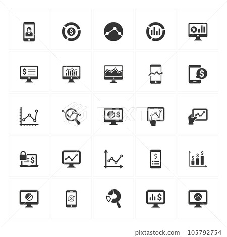 Graphical report icons Graphical report icons 105792754