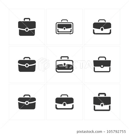 Office Bag Icons Office Bag Icons 105792755
