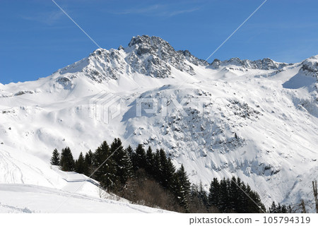 White mountain near Hauteluce and Contamines Monjoie White mountain near Hauteluce and Contamines Monjoie 105794319