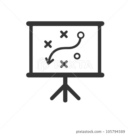 Presenting a Strategic Planning icon 105794389